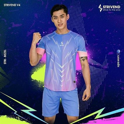 Áo Không Logo Bulbal Strivend V4 Xanh Biển